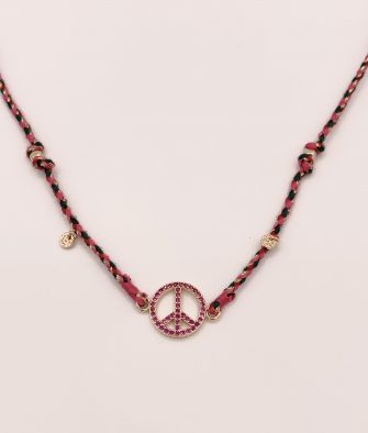 Bijoux Fantaisies Collier Hipanema Bonzey Rose