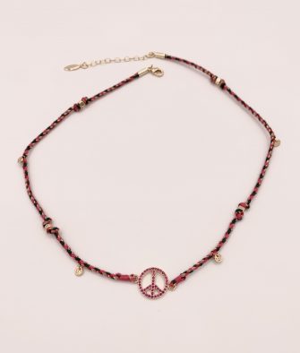 Bijoux Fantaisies Collier Hipanema Bonzey Rose